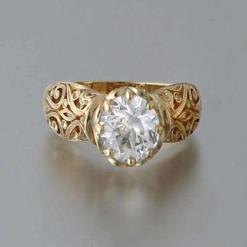 

Simple and versatile men s and women s zircon rings are popular accessories with retro floral designs 11&Ancient silver білий