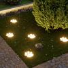 Solar Dog Paw Print Lawn Light, LED Garden Stake Light, Waterproof Outdoor Decorative Footpath Light for Yard Patio, Walkway Landscape Lighting