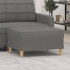 Day and Night - Day and Night Dark Gray Fabric Footstool 70x55x41 Cm