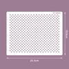 Cake Decorating Stencil & Powder Duster Set