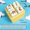 Sound Button Keychain Stress Relief Voice Toy Keyboard Fidget Keychain Stress Relief Clicker Toy Keycap Button Kids Adult Gift