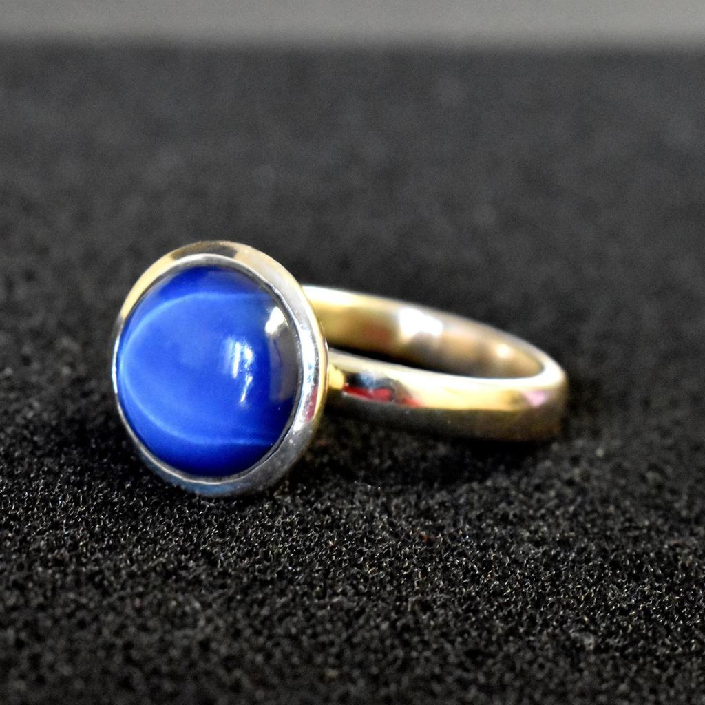 Round Cab Star Sapphire Gemstone 925 Sterling Silver Ring Jewelry, Handmade Gift Ring Jewelry