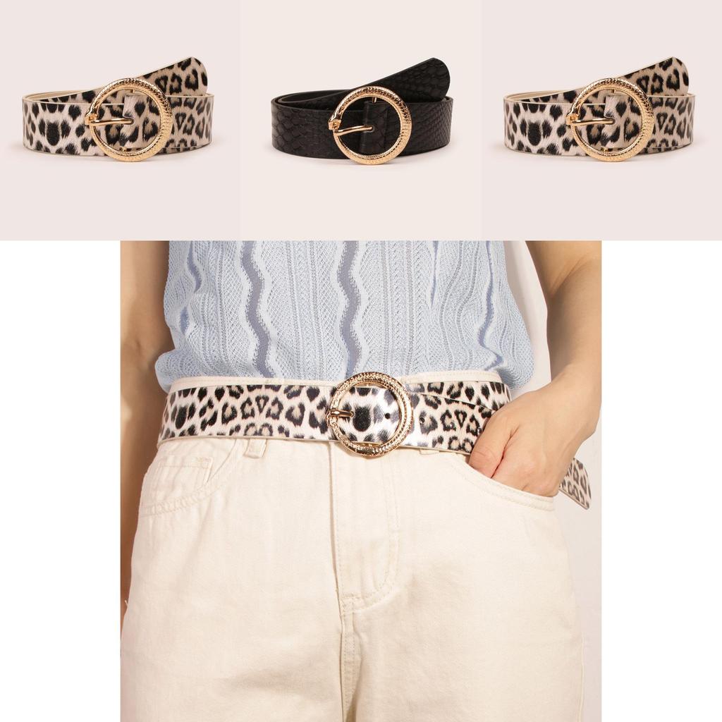 Animal Pattern Fashion Belt For Women With Alloy Clasp Suitable For Office And Casual Looks