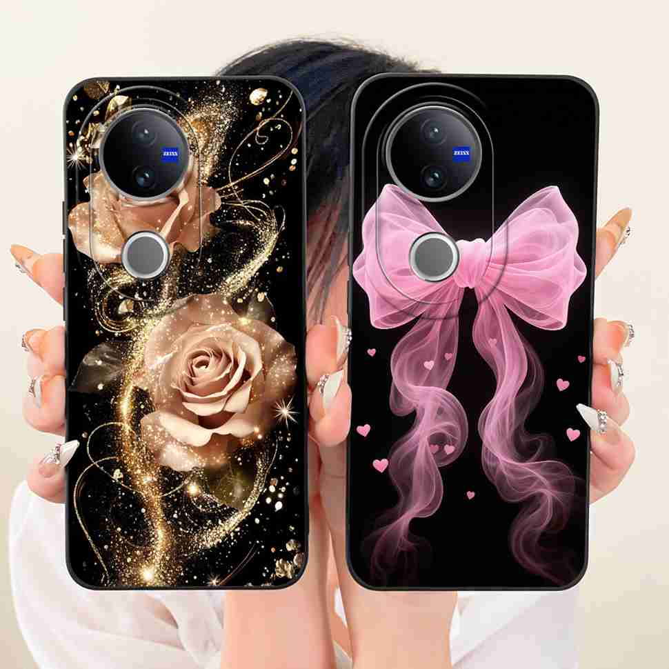 For VIVO V50 5G Case Luxury Silicone Shockproof VIVOV50 5G V2427 Casing Colorful Cartoon Soft Protective Shell Cell Phone Case