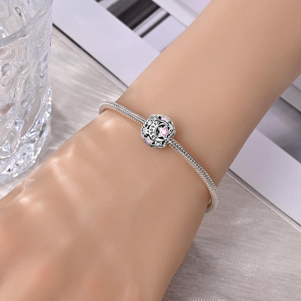 S925 Silver Birthday Month Lucky Charms Beads From January To December Fit Pan Original Bracelets DIY Gifts Jewelry