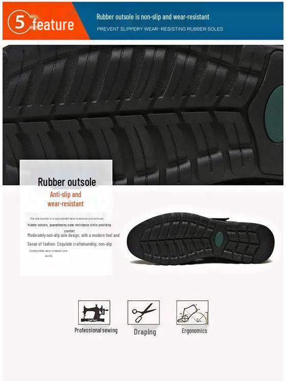 2023 Men's Cool Genuine Cowhide Leather Sandals: Breathable, Soft Sole, Casual Dad Style