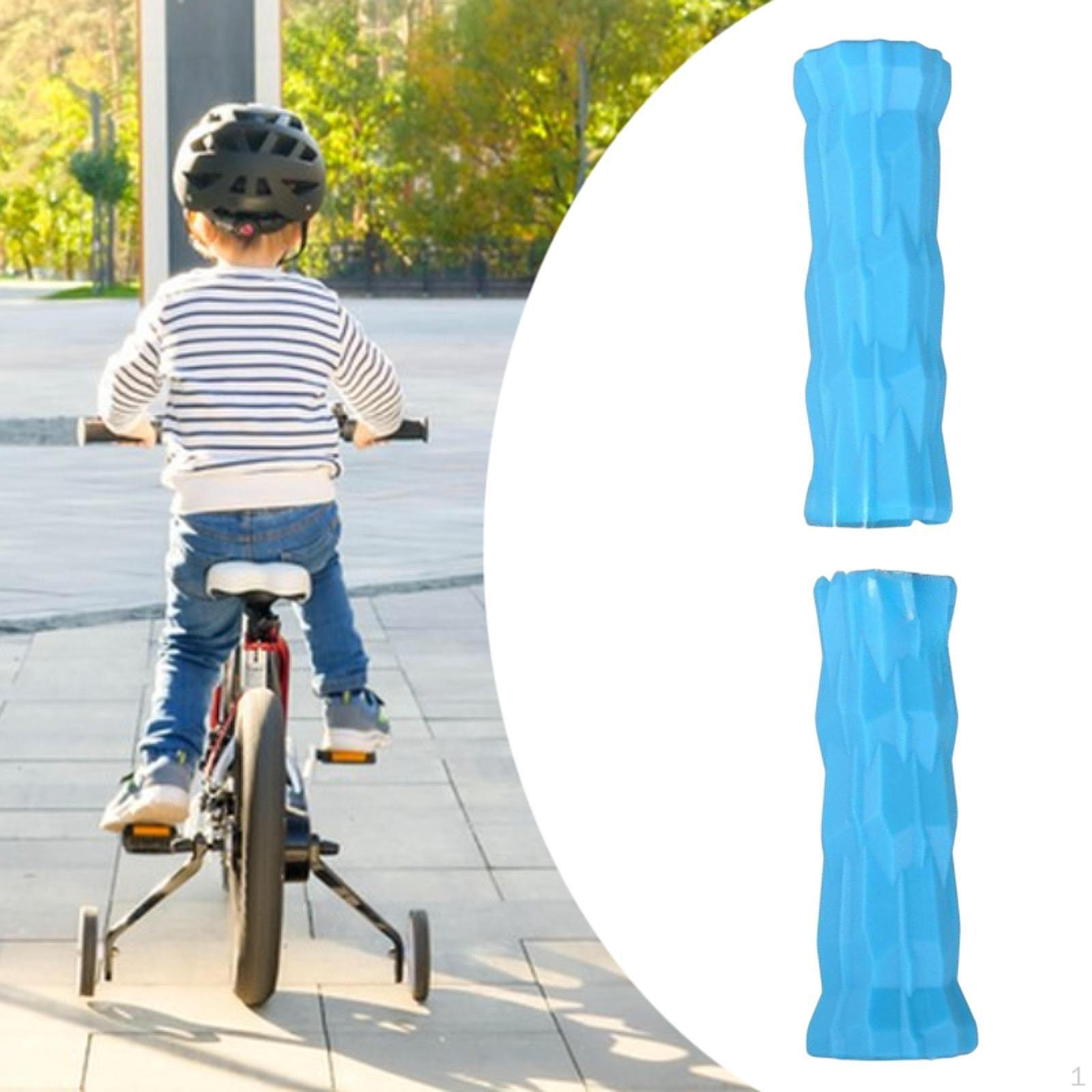 

Ручки руля велосипеда из 2 частей, защита, прямая замена чехлов для аксессуаров синий