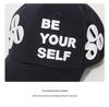 American Flat-Brim Cap with 3D Embroidered Custom Letters - High-Quality Trendy Baseball Hat