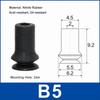 1Pcs PIAB Style Vacuum Suction Cup Bellows Suction Cup  for Injection Molding Machine Manipulator