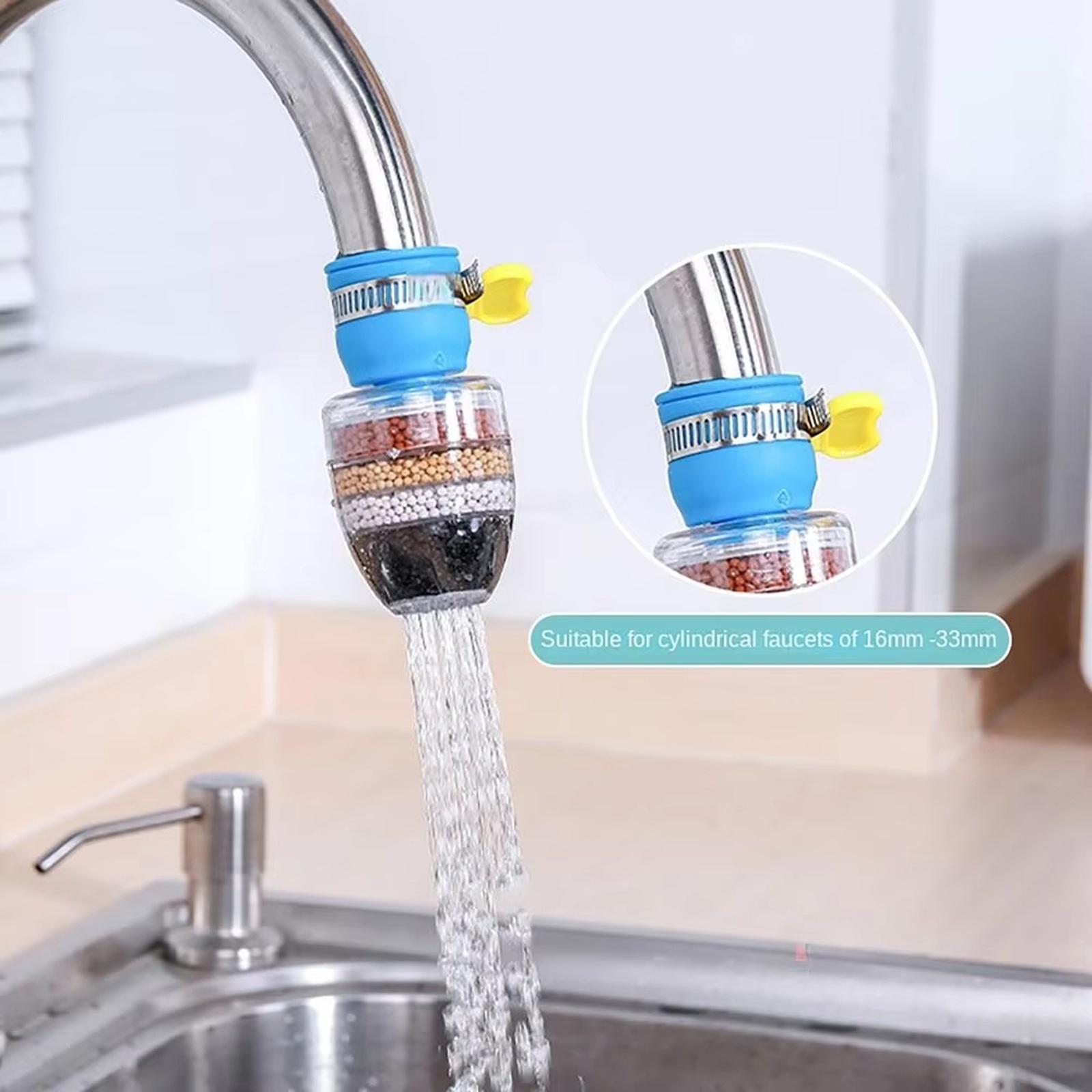 

Faucet Aerator Water Saving Filter Nozzle Rotatable Sprayer Head for Kitchen Tap one size синий