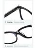 Huang Yimei's Round Acetate Glasses: Anti-Blue Light, Myopia-Friendly, Unisex Style for a Slimmer Face.
