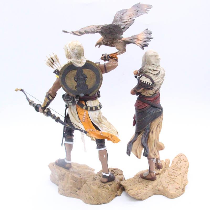 Assassin's Creed Personagens Aya e Bayek 25cm Estátua de PVC de Alta Qualidade Figura de Ação Modelo Brinquedos