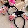 Flower Ancient Style Headband Tassel Hanfu Hair Clip Classical Chinese Style Headwear  Women