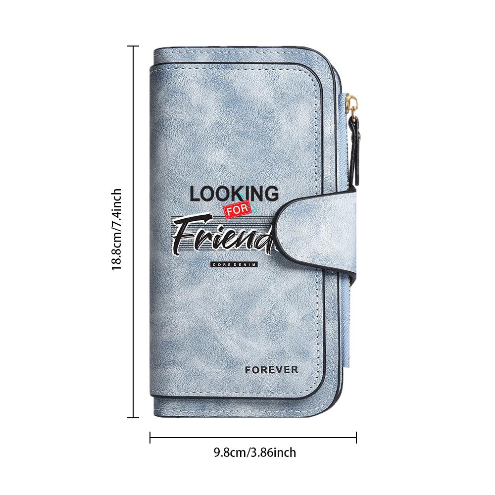 Vintage Men Long Wallet Multi Card Holder Slim Portable Casual Large Capacity Wallet Fashion Design Daily Use Wallet