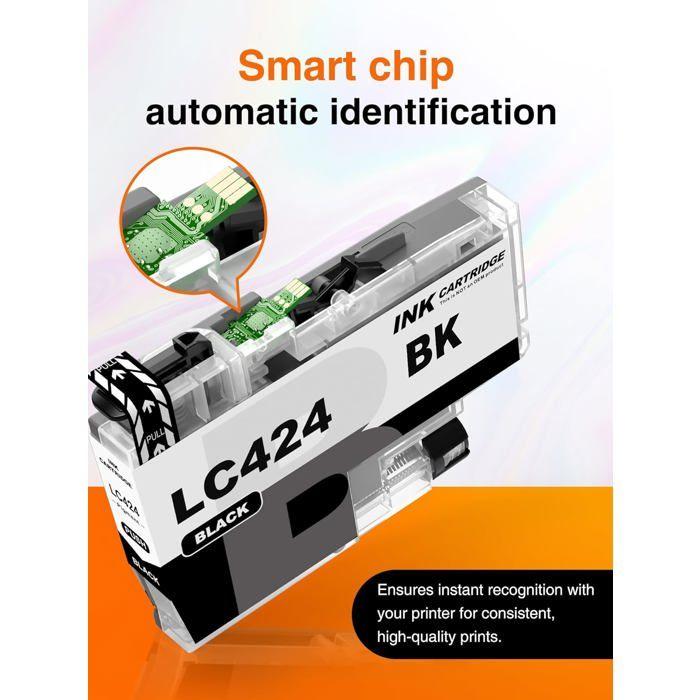 Ink Cartridges - DOUGLAS LABORATOIRES - LC424 - Compatible Brother - Pack of 4 - High Yield 750 Pages