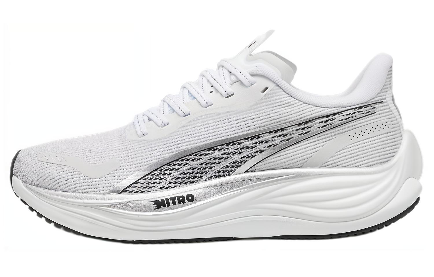 PUMA Velocity Nitro 3 White Silver Women s 377749-05 37