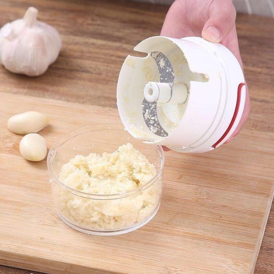Manual Hand-Pulled Mini Garlic Masher and Chopper