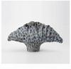 Abstract Ceramic Handicrafts Pleated Flowerpot Shell Vase Wavy Flower Vase Flower Arrangement Home Decoration Accessories