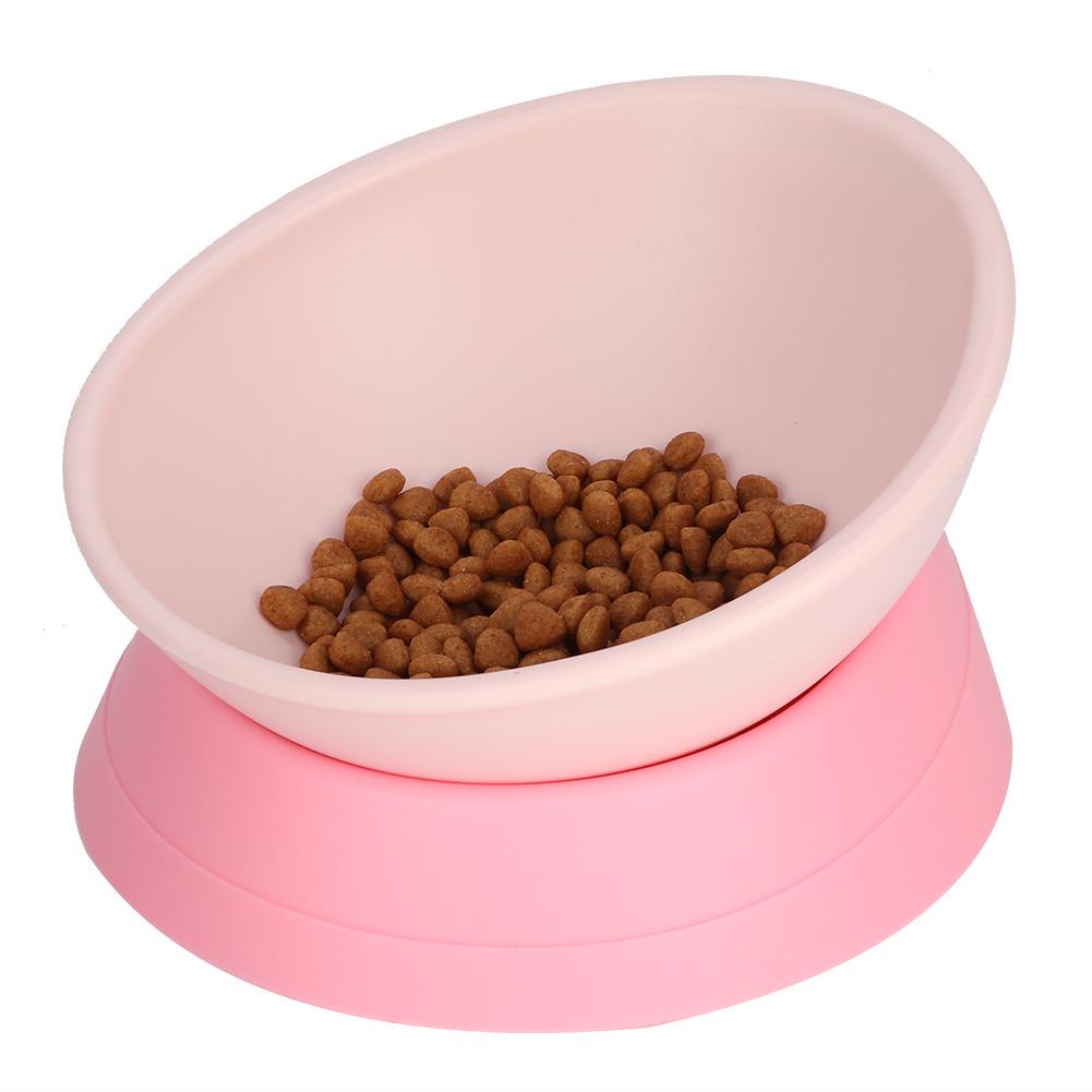 tilted pet bowl