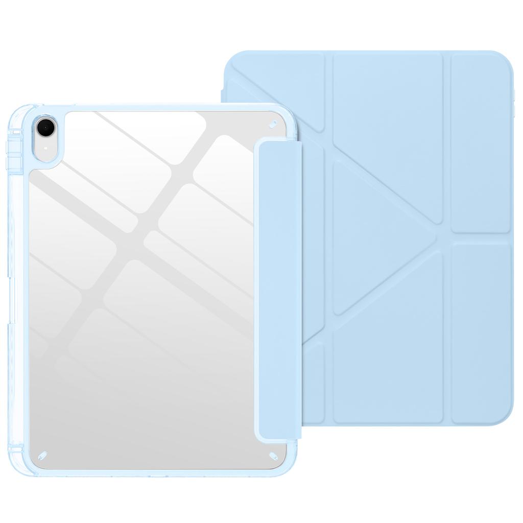 Per iPad A16 11 10 12ª Generazione iPad Pro Air 8 7 6 5 4 3 11 13 12.9 " M5 M4 M3 M2 Custodia Pieghevole in PU Acrilico con Portapenne