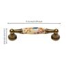 Wardrobe Drawer Pull Elegant Ceramic and Metal Furniture Handle Sturdy