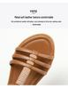 2025 Summer Bohemian Retro Flat Roman Sandals: Comfortable Hollow Design for Travel and Beach