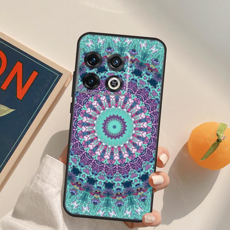 Floral Flower Mandala Design Case For OnePlus 13R 12R 10R 13T 10T 11 12 13 15 OnePlus Nord 5 CE 2 3 4 Lite N20 N30 Cover