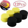 12 Stück Runde Auto Wachsen Polieren Wachs Schaum Schwamm Hohe Dichte Applikator Pads Reinigungsschwamm Auto Detail Waschen Autoreinigungswerkzeug
