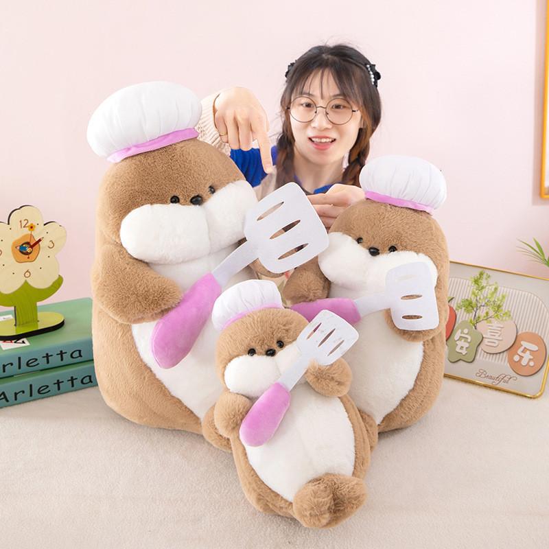 Seal Chef Soft Plush Ocean Doll With Short Plush Material Kids Decor Bedroom