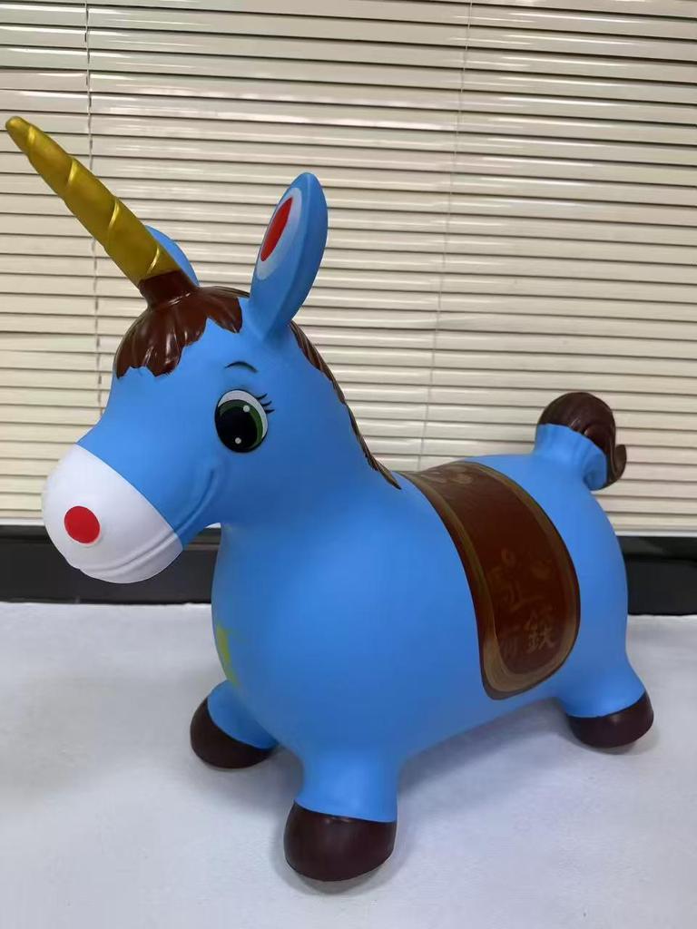 Lucky Bouncing Deer PVC Inflatable Toy Horse for Kids - Thickened and Explosion-Proof