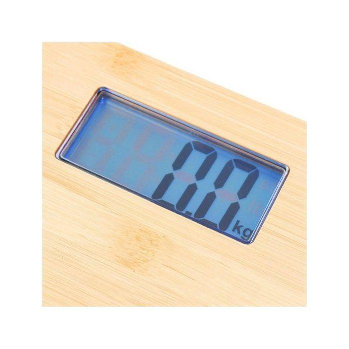 Balance de salle de bain - TM ELECTRON - TMPBS023 - Bambou - Ultra fin - 180 kg
