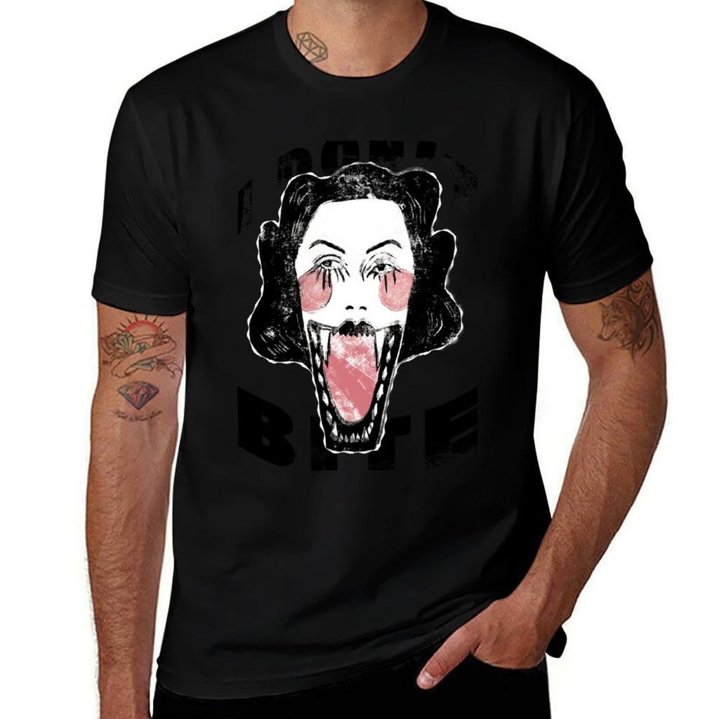 I Dont Bite Tshirt Custom Tshirts Blanks Blacks Vintage Graphic Tee Unisex Graphic T Shirts