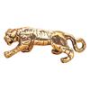 Lucky Tiger Brass Keychain Pendant: Retro Chinese-Style Car Ornament for Good Fortune