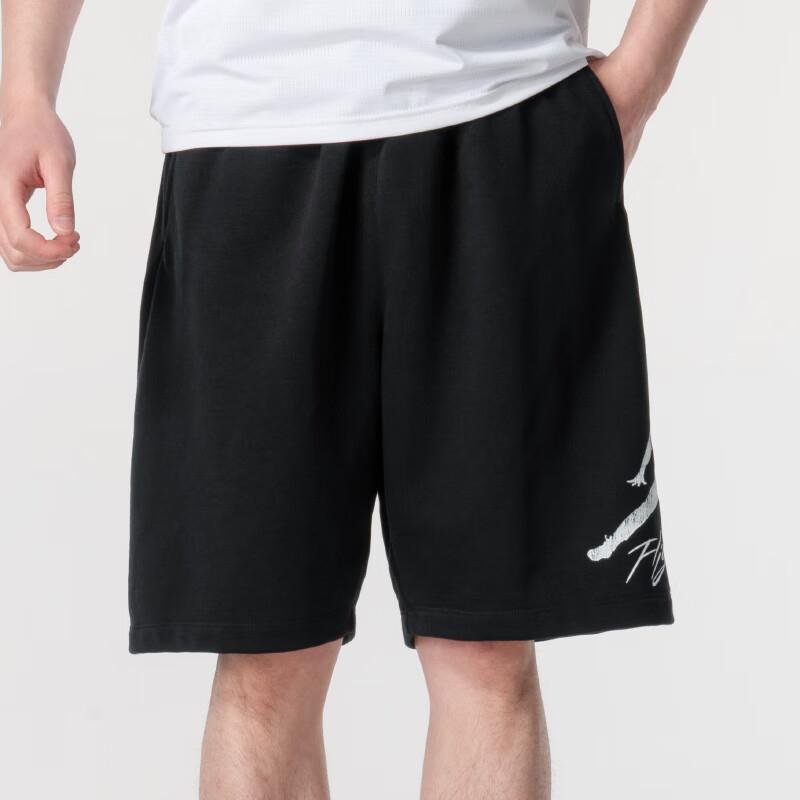 Jordan Comfortable And Breathable Lace-Up Casual Shorts Men Bottoms Black FN6420-010