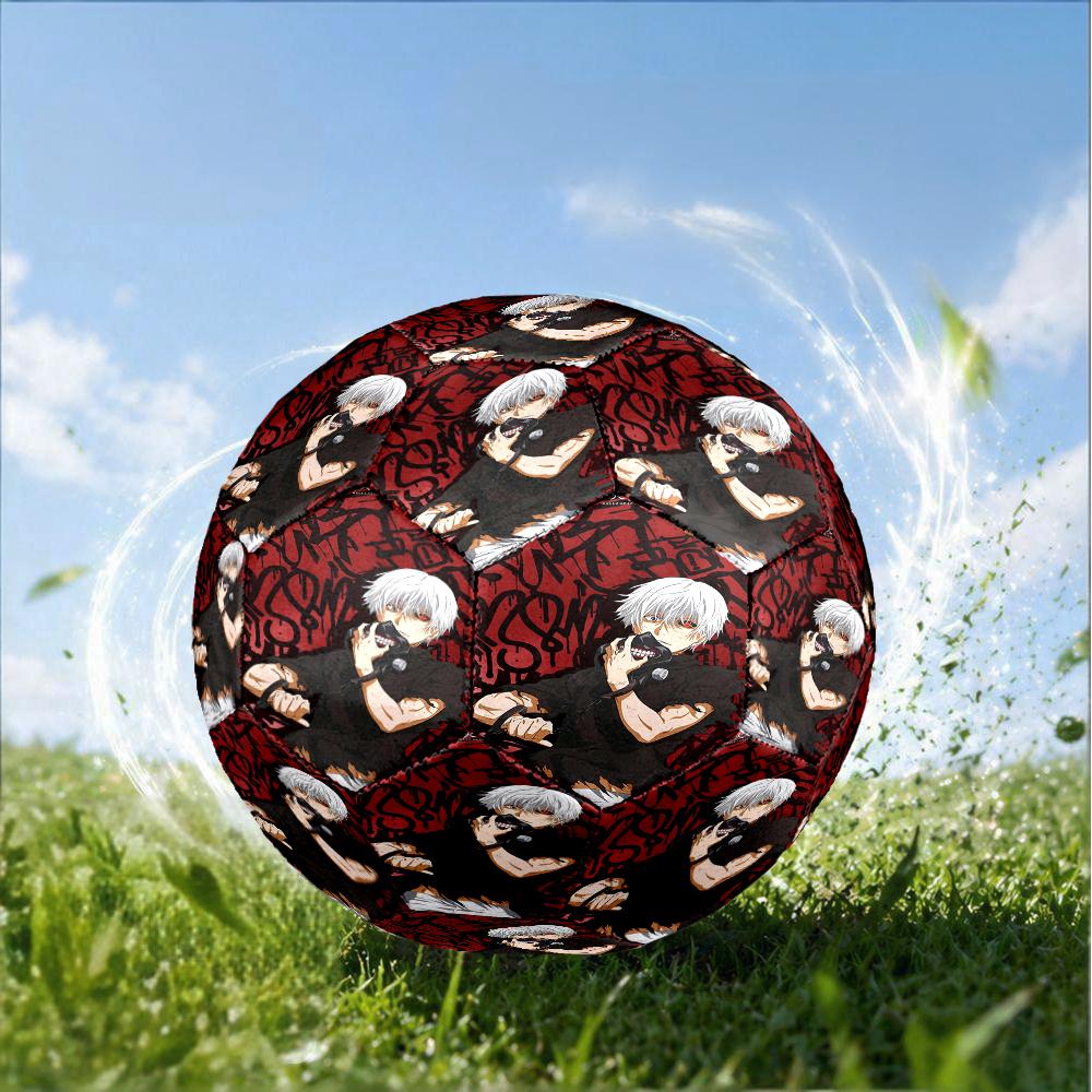 Tokyo Ghoul Masked Mystery Size 5 Soccer Ball,Indoor/Outdoor Suitable for Training Matches Tournaments Practice Games Perfect Gift for Fan