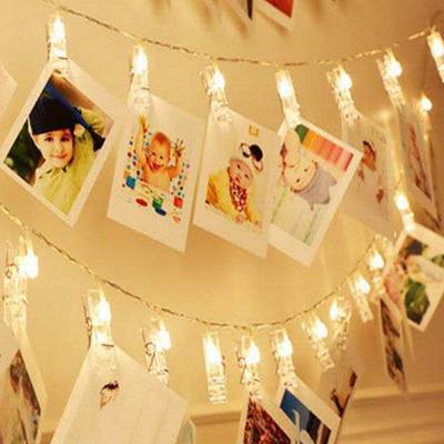 Pięciogwiazdkowe lampki LED sznurkowe na wesela, ściany ze zdjęciami i wystawy