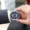 CURREN 8363 Men's Waterproof Quartz Steel Band Watch with Multifunctional Seven-Needle Design and Calendar/Weekday Display.