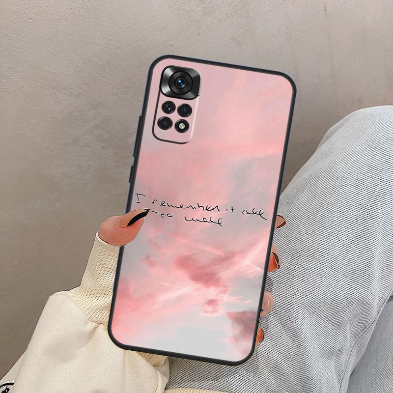 All Too Well Lyrics For Xiaomi Redmi Note 14 10 11 12 13 15 Pro Plus Case Cover For Redmi 15 15C 14C 10C 12C 13C