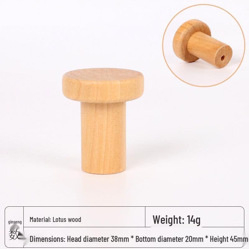 Solid Wood Coat and Hat Hook for Entryway Door