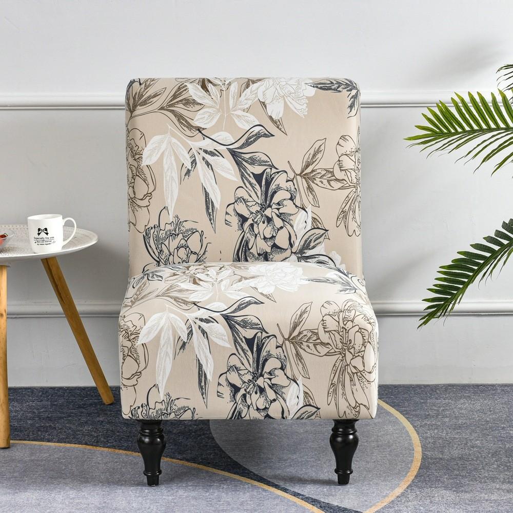 Fat Head Chair Cover No Armrest Fabric Protector With Non Slip And Dustproof For Home Dining Decor