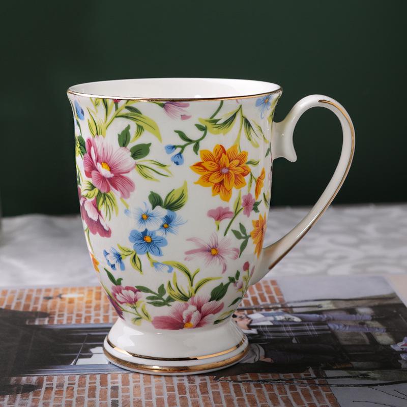 Bone China Coffee Mug Gift Set - Customizable Logo Options, Various Styles