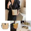 Elegant Pvc Bucket Bag 2024 Trendy Woven Design National Style Crossbody