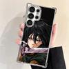 A-Attack On T-Titan Mikasa Plating Phone Case For Samsung Galaxy S24 S25 FE S26 Edge S23 Ultra S22 S21 Plus S20 Anti-Fall Airaba