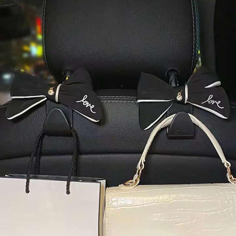 2pc Car Headrest Storage Hook Car Seat Back Hanger Decorative Hook Auto Butterfly Styling Organizer Hook Car Interior Accessorie