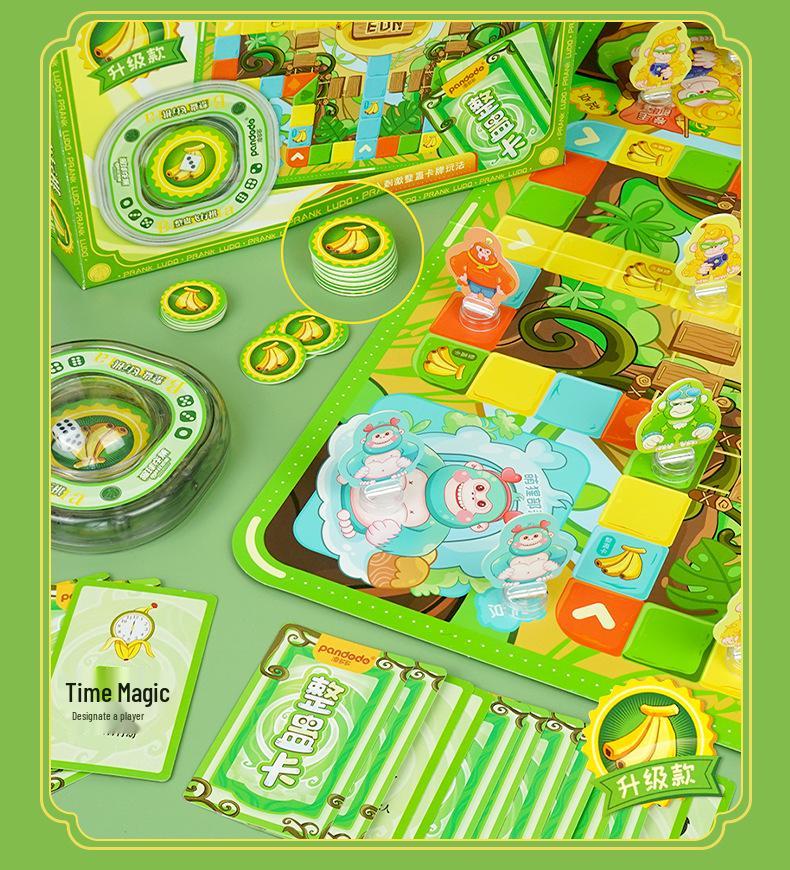 Interactive Monkey Grab Banana Card Game - Educational Party Game for Children and Family