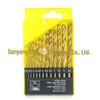 13-Piece Titanium Twist Drill Set 1.5-6.5mm for Wood & Plastic