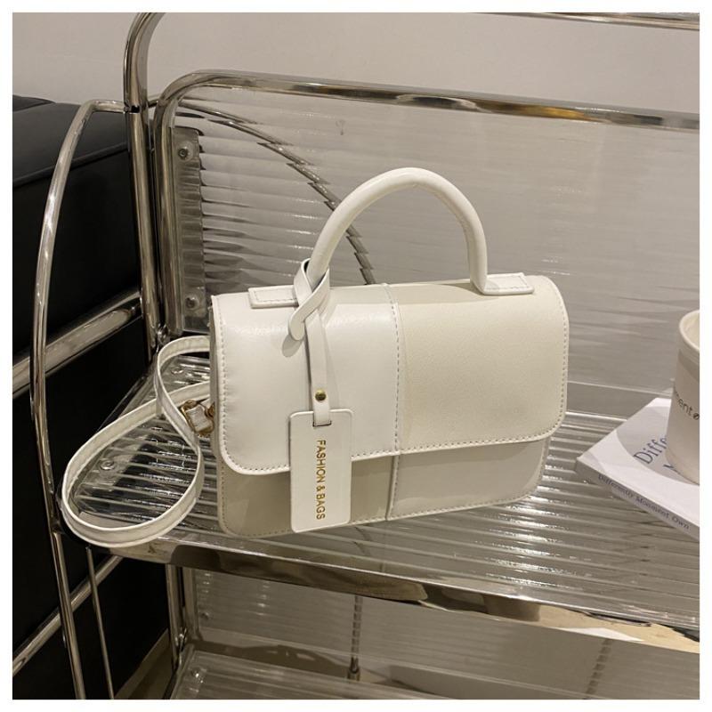 

Модная сумка-тоут с контрастным цветом, портативная маленькая квадратная сумка, женская новая простая сумка через плечо, универсальная сумка-мессенджер one size fits all