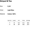Thisisneverthat Striped W Tee Light Blue
