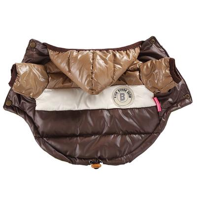 Warmer Mantel, Haustier-Hundekleidung, wasserdicht, für kleine Welpen, Katzen, Kapuzenmantel, Jacke, Baumwoll-Outfit, Heimtierbedarf