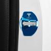 Car Sticker 2025 Hot 4 PCS/Set Fashion Stainless Steel Car Covers Door Lock Protecting Cover For Tesla model 3 model X Y Auto Ac